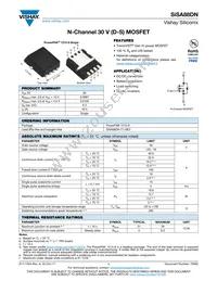 SISA88DN-T1-GE3 Datasheet Cover