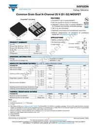 SISF02DN-T1-GE3 Datasheet Cover