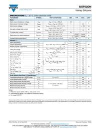 SISF02DN-T1-GE3 Datasheet Page 2