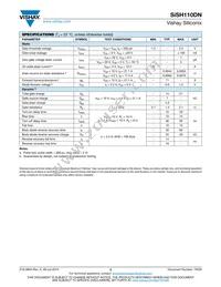 SISH110DN-T1-GE3 Datasheet Page 2