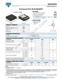 SISH402DN-T1-GE3 Datasheet Cover