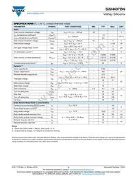 SISH407DN-T1-GE3 Datasheet Page 2