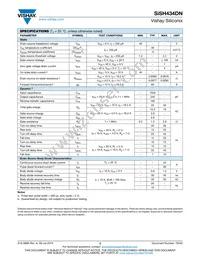 SISH434DN-T1-GE3 Datasheet Page 2