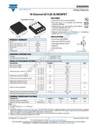 SISS08DN-T1-GE3 Datasheet Cover