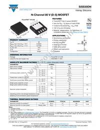 SISS30DN-T1-GE3 Datasheet Cover