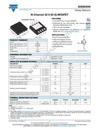 SISS64DN-T1-GE3 Datasheet Cover