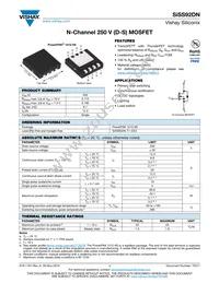 SISS92DN-T1-GE3 Datasheet Cover