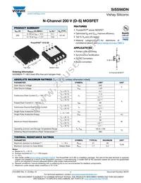 SISS98DN-T1-GE3 Datasheet Cover