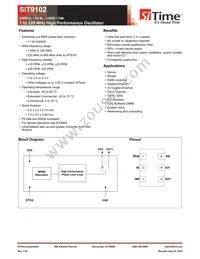 SIT9102AI-243N25E125.00000 Datasheet Cover