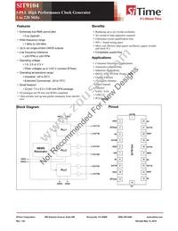 SIT9104AI-3015Y Datasheet Cover