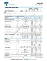 SIZ340DT-T1-GE3 Datasheet Page 2