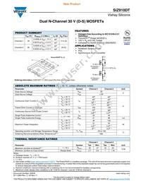 SIZ910DT-T1-GE3 Datasheet Cover