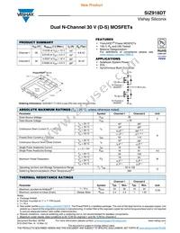 SIZ918DT-T1-GE3 Datasheet Cover