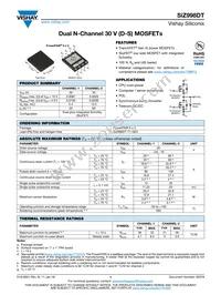 SIZ998DT-T1-GE3 Datasheet Cover