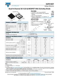 SIZF918DT-T1-GE3 Datasheet Cover