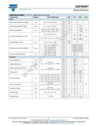 SIZF920DT-T1-GE3 Datasheet Page 2