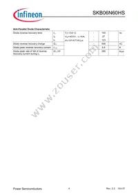 SKB06N60HSATMA1 Datasheet Page 4