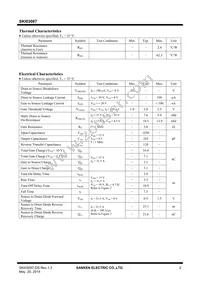 SKI03087 Datasheet Page 2