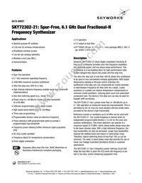 SKY72302-21 Datasheet Cover