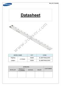 SL-B8T7NK0L2WW Datasheet Cover