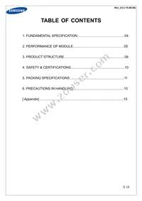 SL-B8T7NK0L2WW Datasheet Page 3