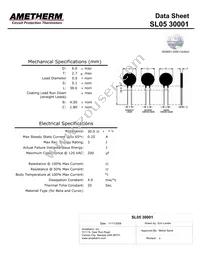 SL05 30001-A Datasheet Cover