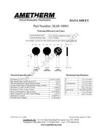 SL08 10001-A Datasheet Cover