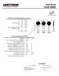 SL08 20002-A Datasheet Cover