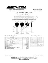 SL08 22101-A Datasheet Cover