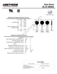 SL10 4R004 Datasheet Cover