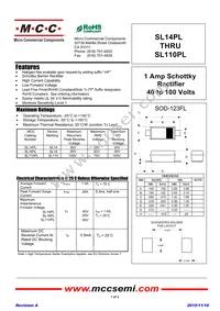 SL110PL-TP Datasheet Cover