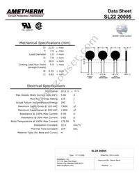 SL22 20005-B Datasheet Cover