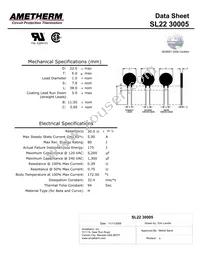 SL22 30005-B Datasheet Cover