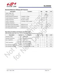 SL2304NZZI-1ZT Datasheet Page 4