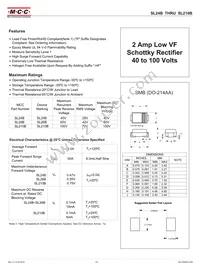 SL26B-TP Datasheet Cover