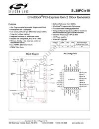 SL28PCIE10ALIT Datasheet Cover