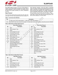 SL28PCIE26ALI Datasheet Page 3