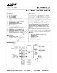 SL38000ZI-15AHT Datasheet Cover