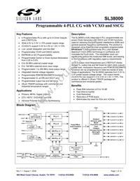 SL38000ZIT Datasheet Cover