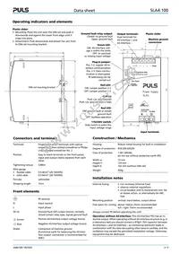 SLA4.100 Datasheet Page 3