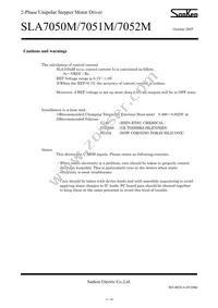 SLA7052M Datasheet Page 11