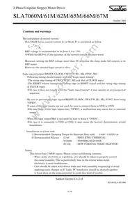 SLA7067M Datasheet Page 15