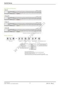 SLB-25YY3F Datasheet Page 2