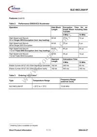 SLE 66CLX641P MFCC8 Datasheet Page 7