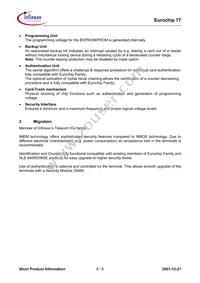 SLE 7736 M3.2 Datasheet Page 8