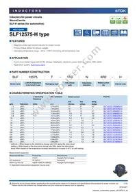 SLF12575T-150M4R7-H Datasheet Cover