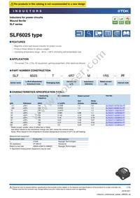 SLF6025T-330MR59-PF Datasheet Cover