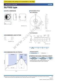 SLF7032T-100M1R4-2PF Datasheet Page 4