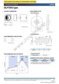 SLF7055T-220M1R7-3PF Datasheet Page 3