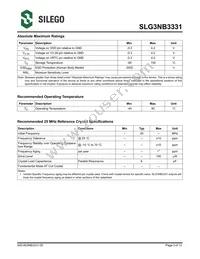 SLG3NB3331V Datasheet Page 3